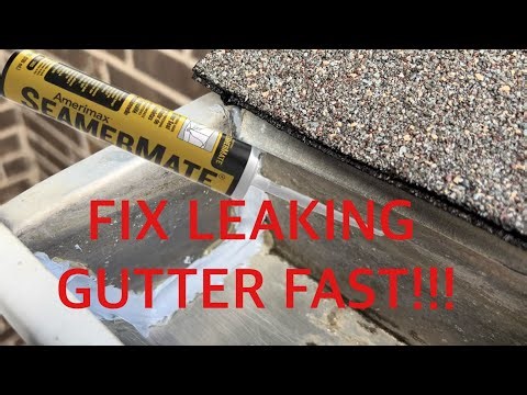 Gutter leaking? Easy fix!! #gutters