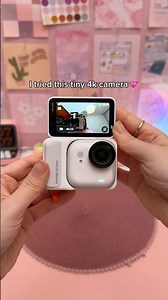I tried this tiny 4k camera 💕| vlogging camera | insta360