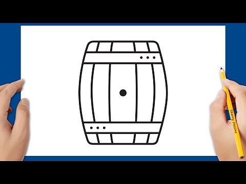 Comment dessiner un tonneau en bois