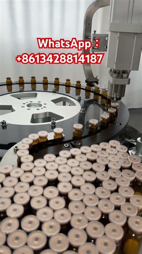 Single-Head Vial Powder Filling & Capping Machine DemoKeyword #PowderFillin