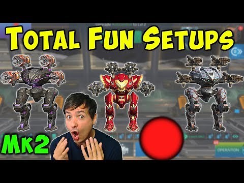 SHOCKTRAIN, VORTEX & WASP - War Robots Mk2 FUN Live Gameplay WR