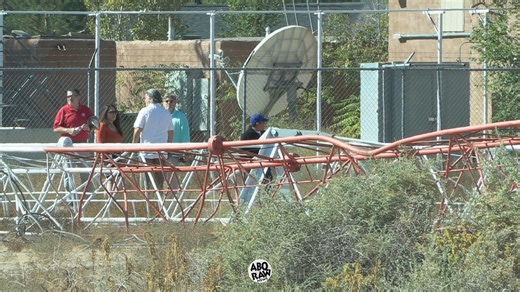 Around 8:55 AM, a call came into 911 about a balloon crashing into the KKOB radio tower near 2nd St NW and Diers Rd. NW. The exact address is 10511 2ND ST NW. Twenty years ago on Thursday, the Smokey Bear balloon also crashed into this tower. The balloonists that hit the tower are okay. They told the Bernalillo County Sheriff's Office (BCSO) and Albuquerque Fire Rescue (AFR) that they were not injured and they were refusing transport to the hospital. Based on what we've heard so far, though the 
