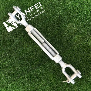 [Hot Item] Rigging Screw Galvanized Open Body Turnbuckle Steel Wire Rope Tensioner