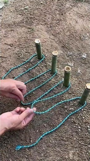 ROPE TRICK looks impossible until the end 🤯🪢🔥 #shorts #tech #engineering #industrial #manufacturing