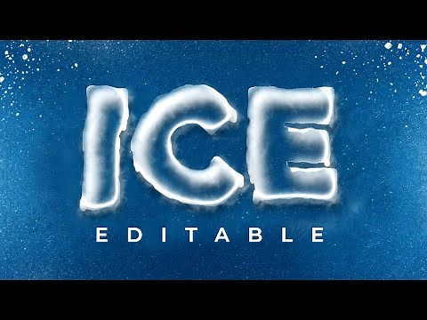 How to Create 3D Ice Text Effect EDITABLE with SIMPLE Trick