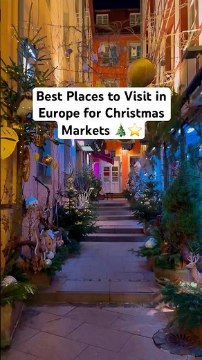 Best Places to Visit in Europe for Christmas Markets 🎄 #christmasmarkets