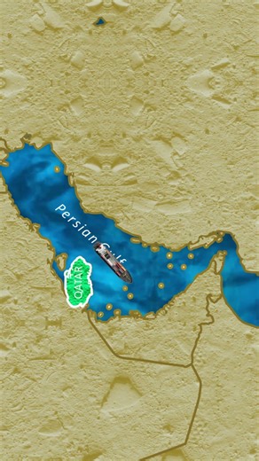 Qatar on the Map in 30 Seconds | Why Qatar is Important for UPSC? #shorts