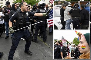 Protesters brawl over California school district’s Pride Month vote