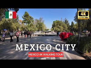 Mexico City Walking Tour 4K 🇲🇽 | A Walk through Alameda Central Park & Bellas Artes