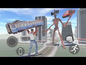 😱 GIANT SIREN HEAD ATTACKS FRANKLIN'S CITY!! Epic Train Throw Challenge 🚆💥‪@HeligamerSSS‬