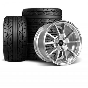 SVE Mustang FR500 Wheel & Nitto Tire Kit - 17x9/10.5 - Anthracite (94-04)