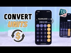 iOS 18: How to Use Converter on iPhone using Calculator! [Currency / Area / Data]