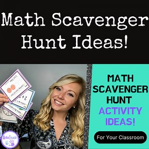 Math Write the Room and Scavenger Hunt Activities in Special Education