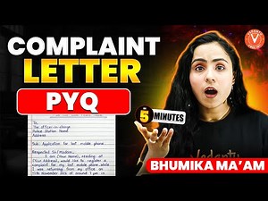 CRACK Complaint Letters! 📝 PYQ in 5 Mins | Class 10 English Grammar!