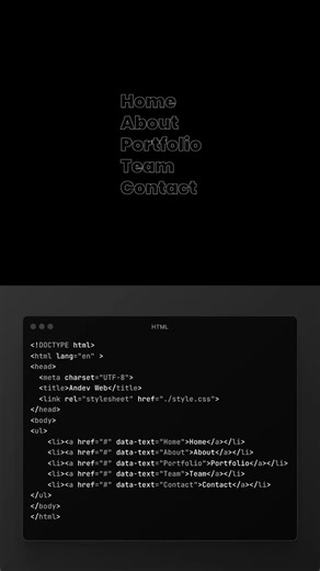 HTML Animated Menu Development Guide