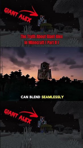 The truth about Giant Alex in Minecraft ( Part 8 ) #minecraft #minecraftshorts #minecraftcreepypasta