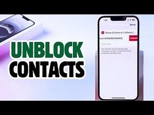 iPhone 16e Guide - How to Unblock Contacts and Phone Numbers