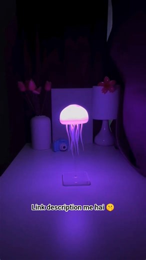 Jellyfish Rotating Lamp 🪼 | 7 Color Changing Night Light for Kids Room & Aesthetic Decor