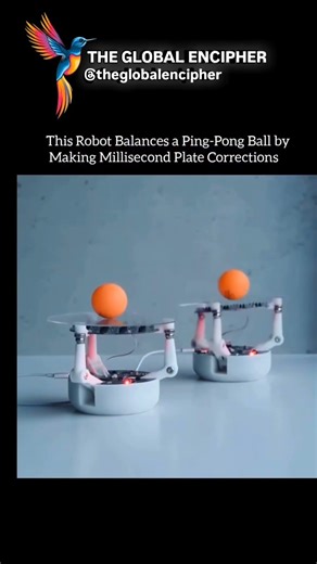 balancing robot that can balance ping pong ball #shortsviral