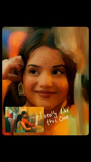 A🐝 on Instagram: "earrings, not too big, not too small, just the right size to swing gently every time she turned her head. . . #love #digitalart #procreate #illustration #art"