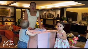 Received a really big box which my friend says is for me. But she recommends the twins be around for the unboxing. I wonder why? Lets find out together?😆🎁💚 | Korina Sanchez - Roxas