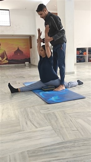 Peaceful Yoga on Instagram: "How to do Hanumanasana and front Splits and hip opening practice. . . How to do Hanumanasana (Yoga Splits) – OmstarsHanumanasana, or Monkey Pose, is an advanced yoga split that deeply stretches hamstrings and groin, named for Lord Hanuman's leap to Lanka; it involves one leg forward (heel grounded, toes up) and the other back (top of foot down) as you glide into a full split, using hands for support, building flexibility, strength, and focus, ideal for intermediate-t