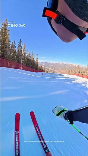 Track skiing POV—every turn and rush captured on Osmo 360