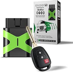 DIY Program Replacement Kit for Toyota - Compatible with 2013-2018 RAV4 XLE LE (Made in US) 2014-2017 Highlander LE Remote Control GQ4-52T H CHIP (1 Tool, add 1 Key)
