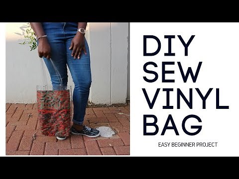 DIY How to sew a PVC/ vinyl tote bag