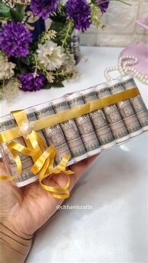 DIY Cash Hamper 🤑 || Wedding Gift Idea #diy #shorts #money