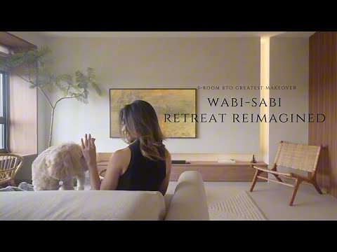 Creating a Peaceful Wabi Sabi Sanctuary for BTO HDB | Interior Design Singapore | TheOrangeInterior