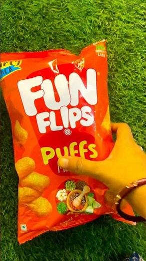 Fun Flips Puffs Unboxing | Crunchy Masala Snack Opening and Tasty Puffs Review Video