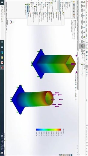 SolidWorks Cylindrical Vs Square Structure | Kaun Zyada Strong Hai? #mechanicaldesign