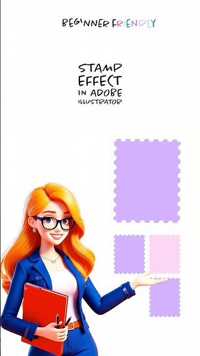 Stamp effect in seconds by using Adobe Illustrator tools