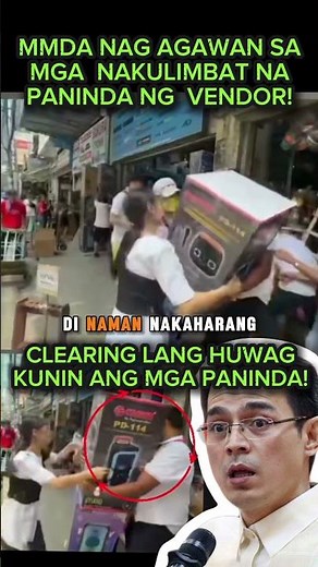 Vendor PINAGTULUNGAN ng MMDA para makuha ang PANINDA! Grabe di naaw@ sa BABAE! | Yorme Isko. #shorts