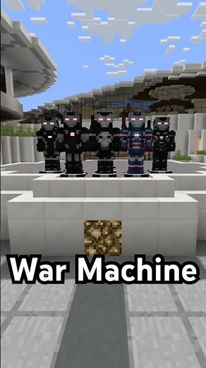 What Happens When You Use War Machine In The BEST Iron Man Mod!? #mcu #shorts #minecraft #ironman