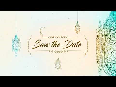 NIkah Invitation Video | Free Islamic Wedding Invitation video 22 | Free & Blank