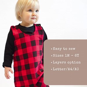 Baby Romper Sewing Pattern PDF – Shoulder Snap Jumpsuit for Kids – Knit Baby Boy Clothes – Beginner-friendly Printable Project - Etsy