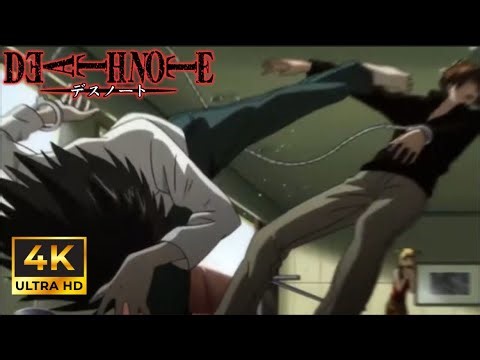 L VS LIGHT YAGAMI | Death Note Full Fight 4K