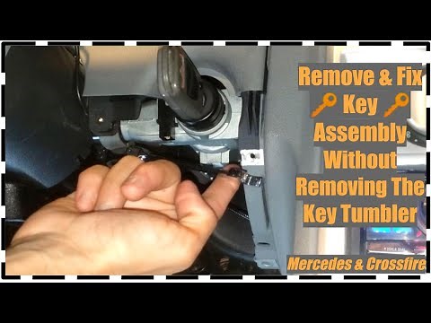 How To Remove Key Assembly On A Mercedes Chrysler Crossfire DETAILED Part 1