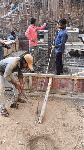 Column foundation support ✌☑️🛠👨‍🔧🏗🏢 #civilengineering #carpenter #civilwork #columns #construction #viralreels #siteengineer👷 #steel #sitework #structure #siteengineer #instalike #instadaily #instagram #facebook #follow #fbreels #followers #trendingreels #building #time | Er Mahesh Silot