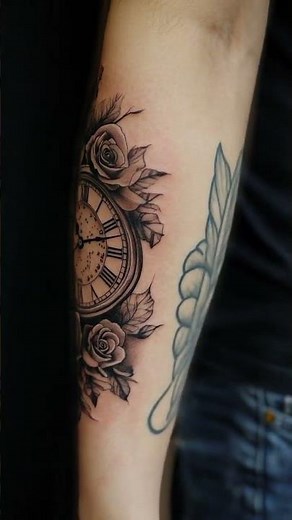 Clock Tattoos Men