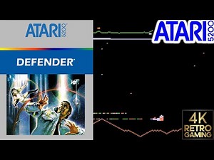Defender Atari 5200 4k Gameplay