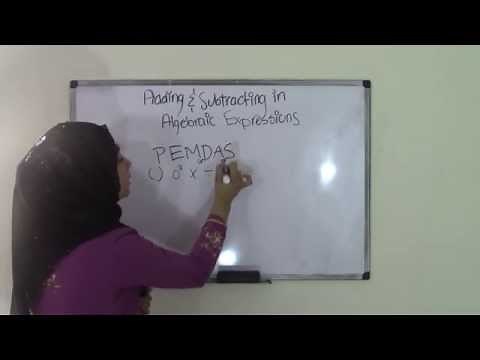 5th Grade Math Adding and Subtracting in Algebraic Expressions
