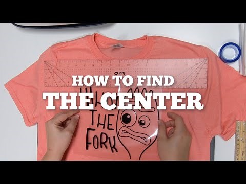 How To Find The Center? | HTV Iron on
