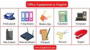 Office Equipment in English With Pictures