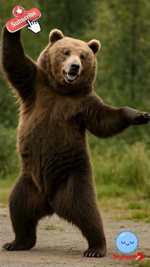 Dancing Bear Goes Full YMCA Mode 🐻✨ | Funniest Disco Animal Dance Ever! #Shorts #funnyanimals #ymca