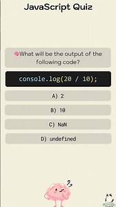 🧠Quiz: What will be the output of the following code?