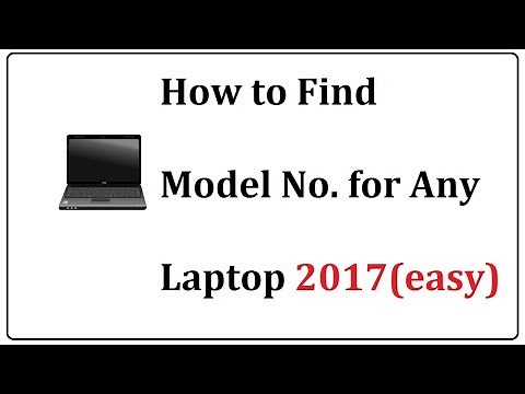 how to know laptop model no