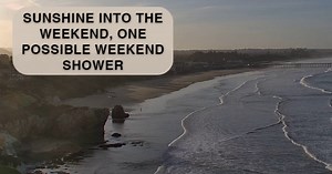 Sunshine to end the week, one sneaky shower possible this weekend